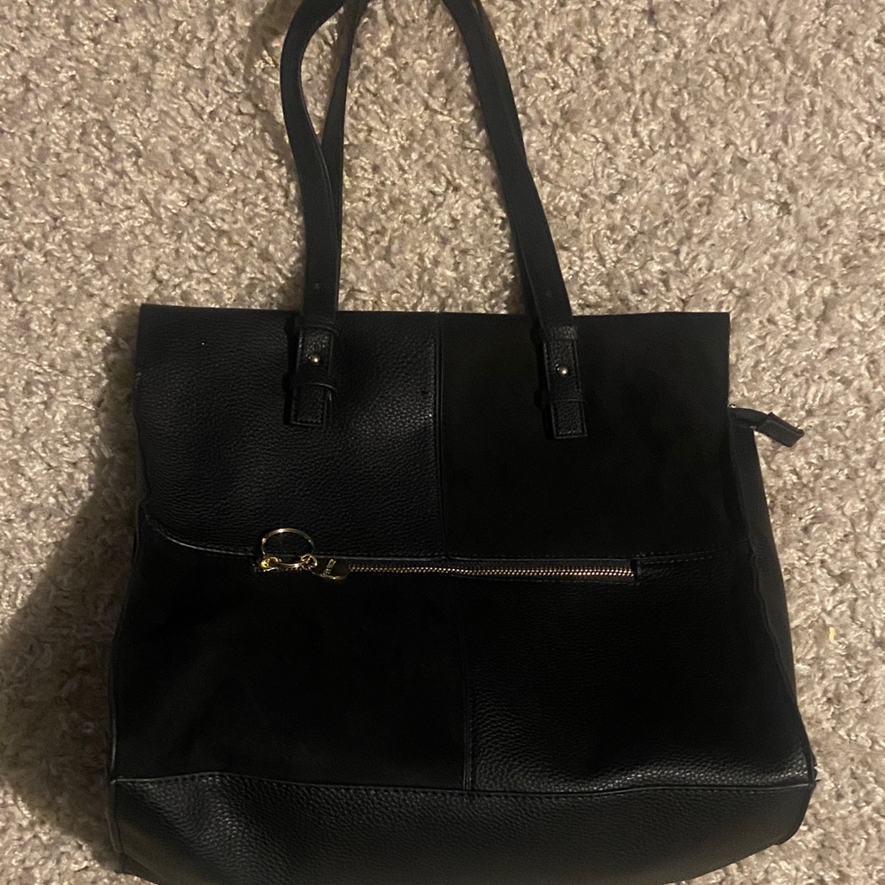 Elegant Black Tote Bag Steve Madden